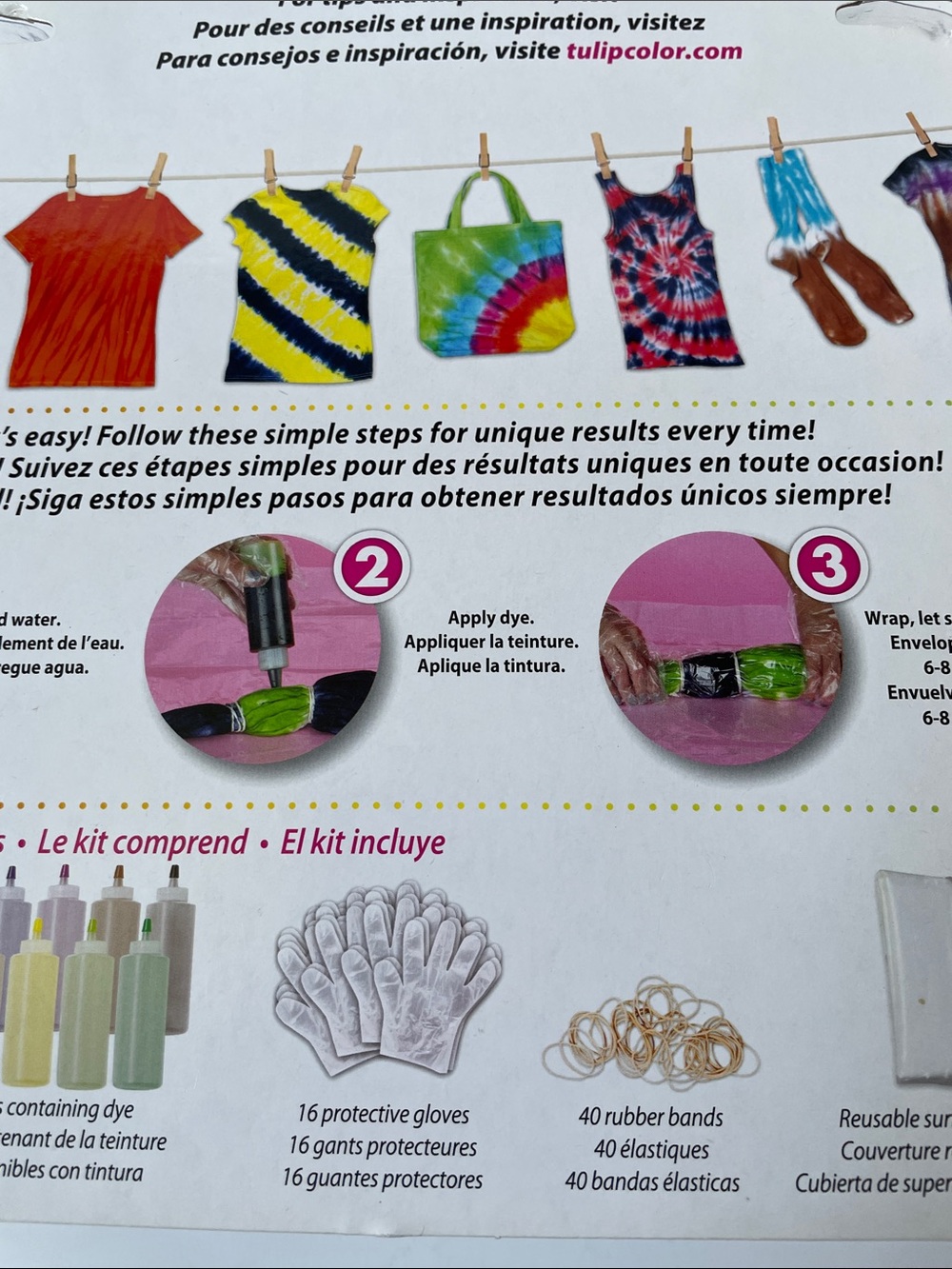 NIB One-Step Tie-Dye Kit – Multi-Color 36-Pack. - Picture 7 of 8